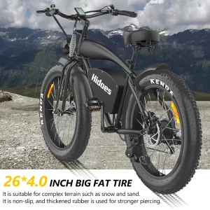 Hidoes B3 26 Inch tire Off Road Electric Moped Bike 48V 1200W 60KM/H Electric bicycle outdoor e bike