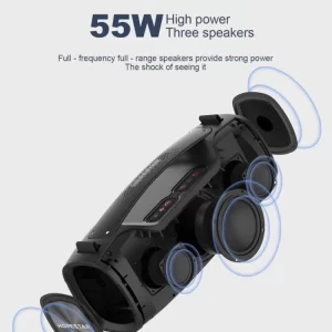 HOPESTAR A6X 55W TWS Speaker Power Bank Hands-free Call U Disk Function Portable Outdoor IPX6 Waterproof Wireless Speaker