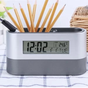 Pen Holder Digital Alarm Clock advertisement gifts products for promotion  promotional gifts with customized promotion logo