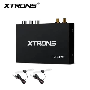XTRONS FV012DE Dual Antenna Car DVB-T DVB-T2 Freeview Digital TV Receiver Box, digital tv top box
