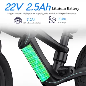 Lithium Battery Powered Children Riding 12inch Electric Bicycle Toy Kids Balance Dirt Bike For Children