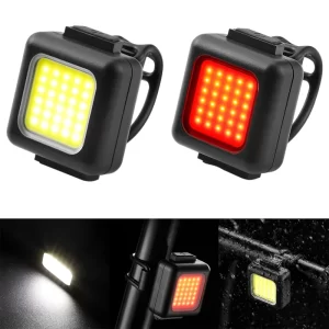 Dropshipping COB Lamp Beads Mini Mountain Bike Light USB Rechargeable Cycling Waterproof MTB Road Bike Lamp