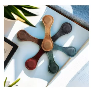RTS leather Magnetic Bookmark Handmade Book Mark Gift for Him Gift for Her  Mens Gift