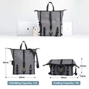 Rhinowalk 21L Multifunctional Messenger Bag for Cycling Working Travel Business Trip