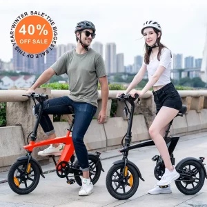 China stock 14 Inch Mini Folding Electric road Bicycle Foldable Electric e Bike 400W 48V battery Electric City eBike for adults